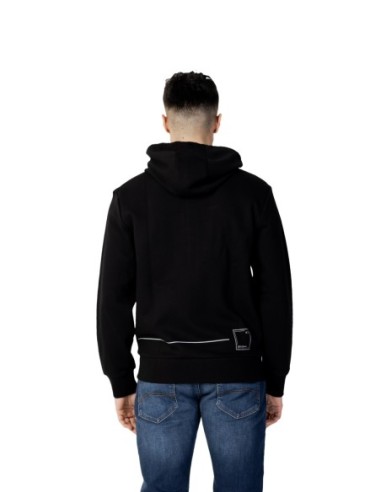 Armani Exchange sweat capuche homme noir zippé | ChoixMode