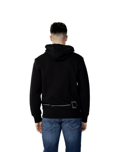 Armani Exchange sweat capuche homme noir zippé | ChoixMode