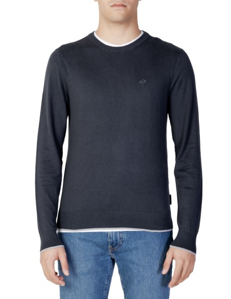 Armani Exchange pull homme gris coton cachemire | ChoixMode