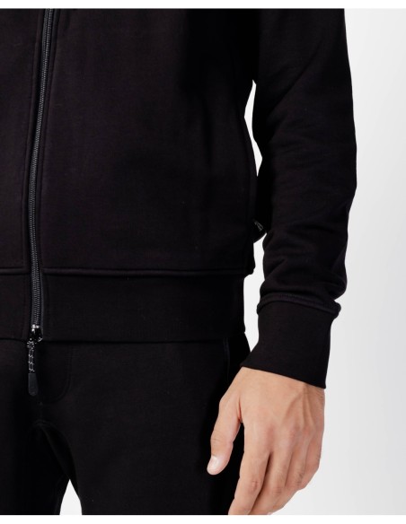 Armani Exchange sweat zippé homme noir coton | ChoixMode