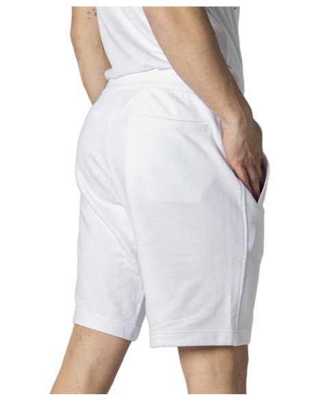 Armani Exchange bermuda homme blanc imprimé | ChoixMode