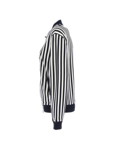 Armani Exchange veste femme bleue rayée zippée | ChoixMode