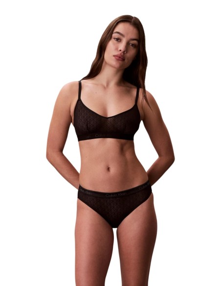 Calvin Klein Jeans bikini femme noir stretch | ChoixMode