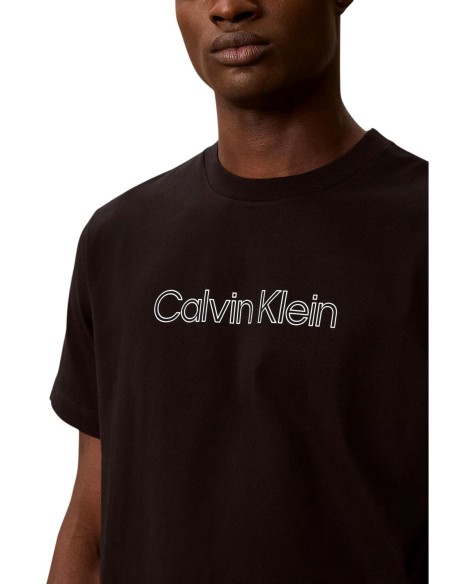 Calvin Klein Jeans t-shirt homme noir imprimé | ChoixMode