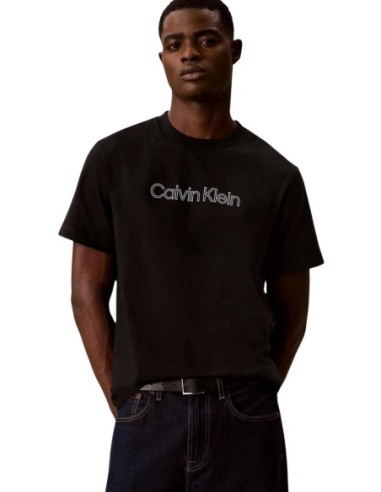 Calvin Klein Jeans t-shirt homme noir imprimé | ChoixMode