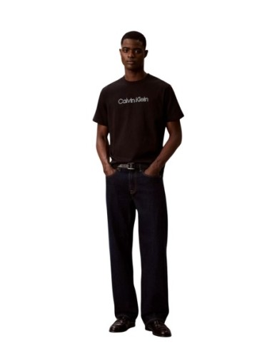 Calvin Klein Jeans t-shirt homme noir imprimé | ChoixMode