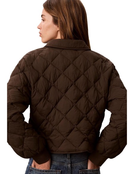 Calvin Klein Jeans veste femme marron zippée | ChoixMode