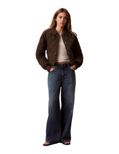 Calvin Klein Jeans veste femme marron zippée | ChoixMode