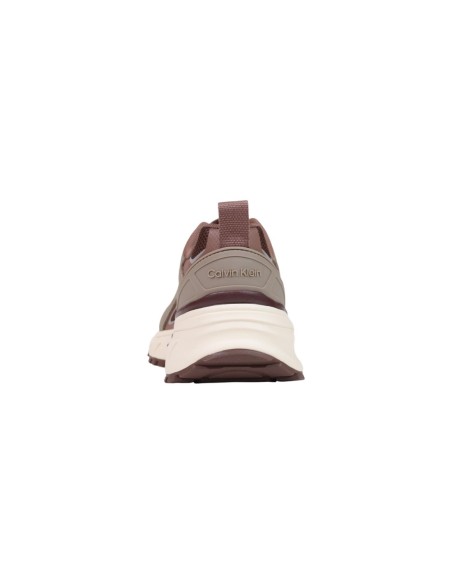 Calvin Klein baskets femme marron géométriques | ChoixMode