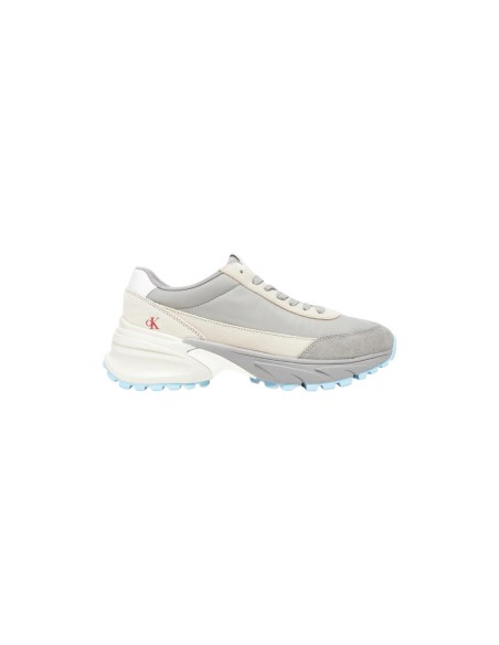 Calvin Klein Jeans baskets femme grises cuir | ChoixMode