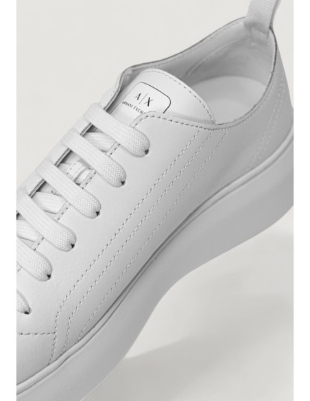 Armani Exchange baskets femme blanches cuir | ChoixMode
