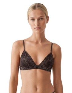 Calvin Klein Underwear body triangle léopard marron | ChoixMode