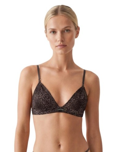 Calvin Klein Underwear body triangle léopard marron | ChoixMode
