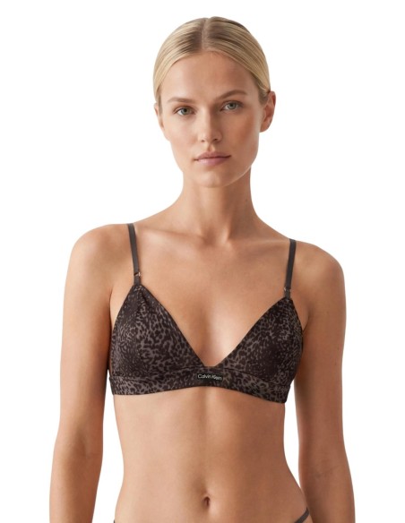 Calvin Klein Underwear body triangle léopard marron | ChoixMode