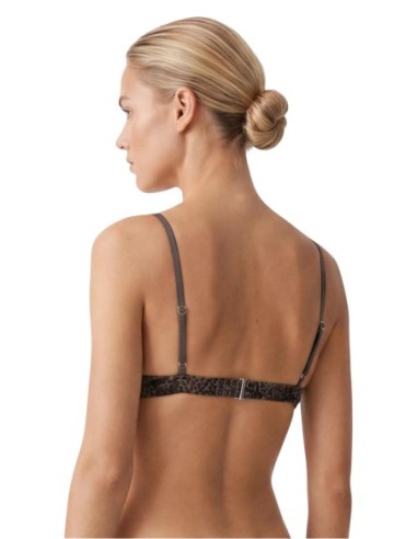Calvin Klein Underwear body triangle léopard marron | ChoixMode