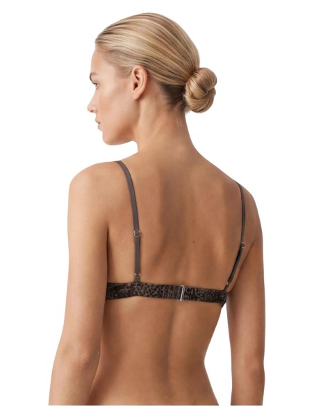 Calvin Klein Underwear body triangle léopard marron | ChoixMode