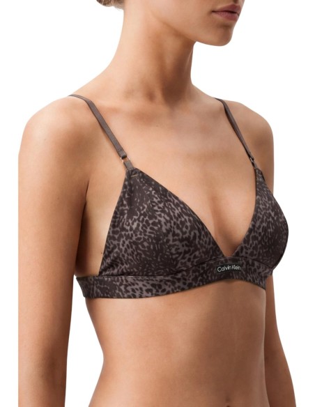 Calvin Klein Underwear body triangle léopard marron | ChoixMode