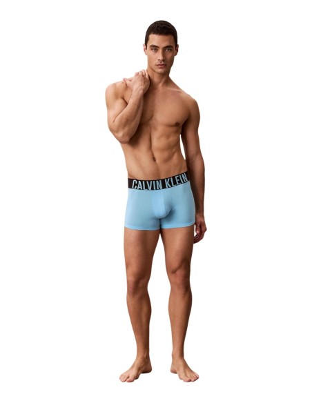 Calvin Klein Underwear lot 3 trunks bleu azur | ChoixMode