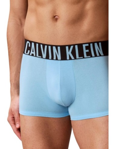Calvin Klein Underwear lot 3 trunks bleu azur | ChoixMode