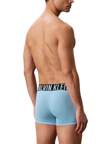 Calvin Klein Underwear lot 3 trunks bleu azur | ChoixMode