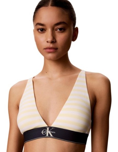 Calvin Klein Underwear body triangle beige femme | ChoixMode
