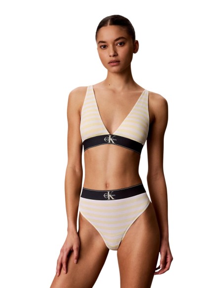 Calvin Klein Underwear body triangle beige femme | ChoixMode