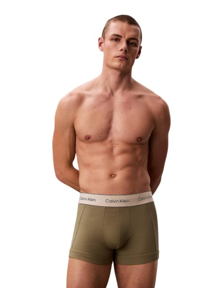 Calvin Klein Underwear lot 3 trunks verts homme | ChoixMode