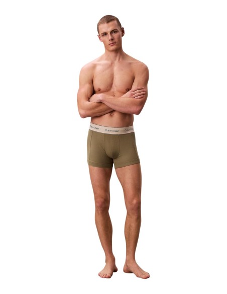 Calvin Klein Underwear lot 3 trunks verts homme | ChoixMode