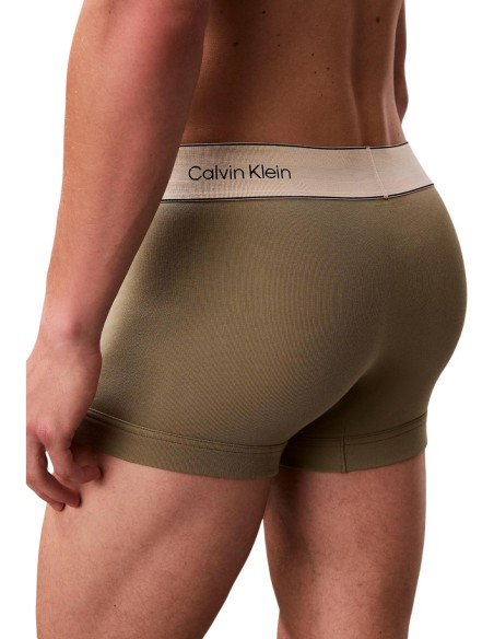 Calvin Klein Underwear lot 3 trunks verts homme | ChoixMode