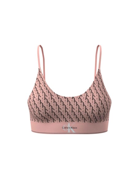 Calvin Klein Underwear bralette femme rose géométrique | ChoixMode