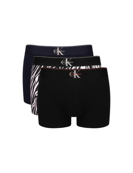 Calvin Klein Underwear lot 3 trunks noirs coton | ChoixMode
