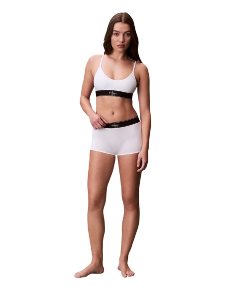 Calvin Klein Underwear bralette femme blanche imprimée | ChoixMode