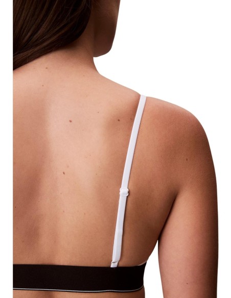 Calvin Klein Underwear bralette femme blanche imprimée | ChoixMode