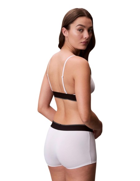 Calvin Klein Underwear bralette femme blanche imprimée | ChoixMode