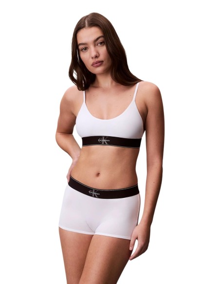 Calvin Klein Underwear bralette femme blanche imprimée | ChoixMode