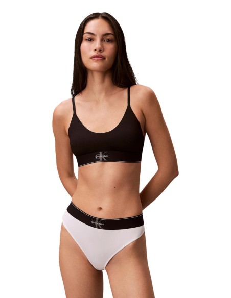 Calvin Klein Underwear bralette femme noire imprimée | ChoixMode