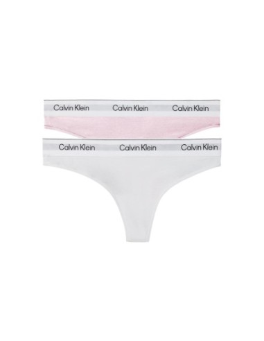 Calvin Klein Underwear lot 2 strings blancs femme | ChoixMode