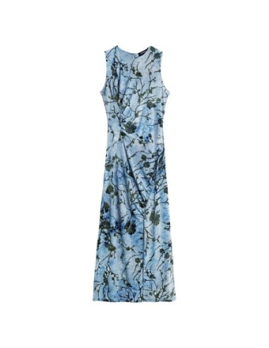 Desigual robe femme bleu azur fleurie | ChoixMode