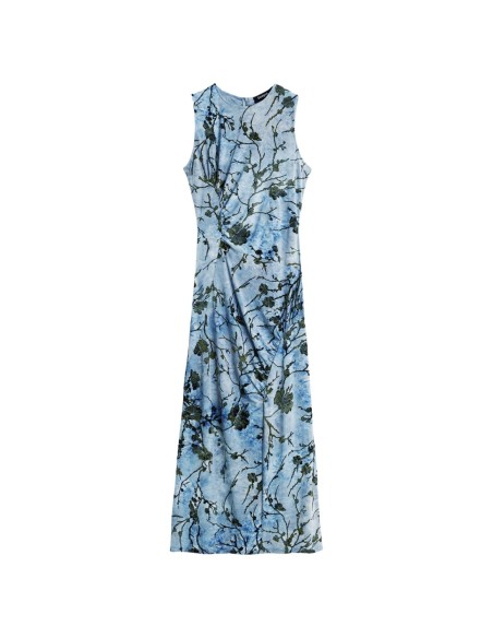 Desigual robe femme bleu azur fleurie | ChoixMode