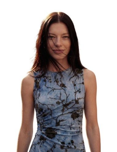 Desigual robe femme bleu azur fleurie | ChoixMode