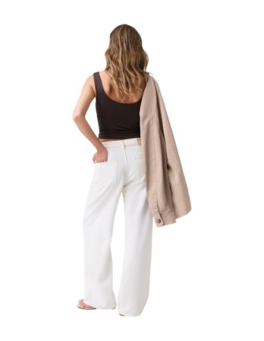 Guess pantalon femme blanc coupe large | ChoixMode