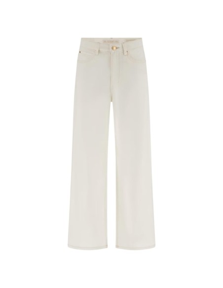 Guess pantalon femme blanc coupe large | ChoixMode