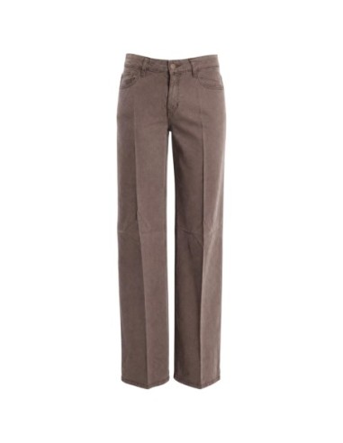Guess pantalon palazzo femme beige lyocell | ChoixMode