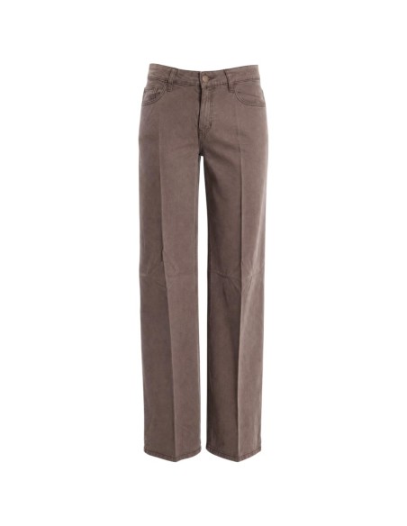 Guess pantalon palazzo femme beige lyocell | ChoixMode