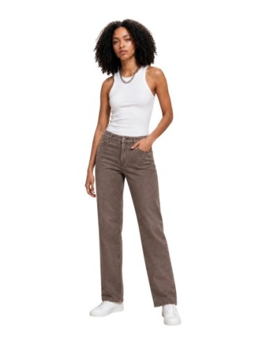 Guess pantalon palazzo femme beige lyocell | ChoixMode