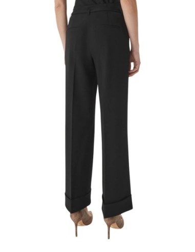 Guess pantalon femme noir crêpe structuré | ChoixMode