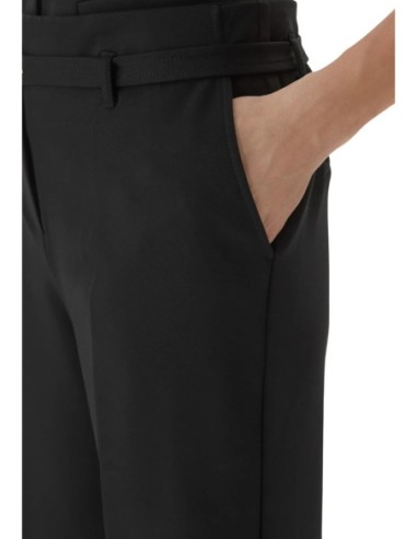 Guess pantalon femme noir crêpe structuré | ChoixMode