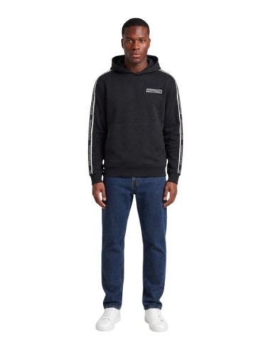 EA7 sweat à capuche homme noir coton | ChoixMode