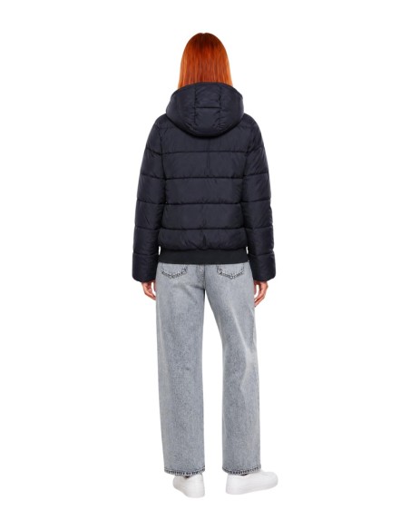 EA7 veste femme noire zippée capuche | ChoixMode
