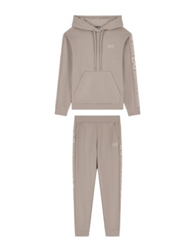 EA7 survêtement femme beige capuche | ChoixMode